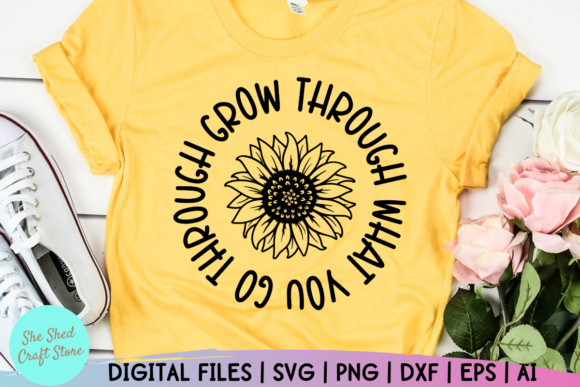 Sunflower Inspirational Quote Design Review